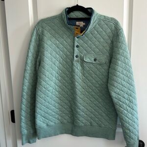 Faherty mens quilted pullover sweatshirt